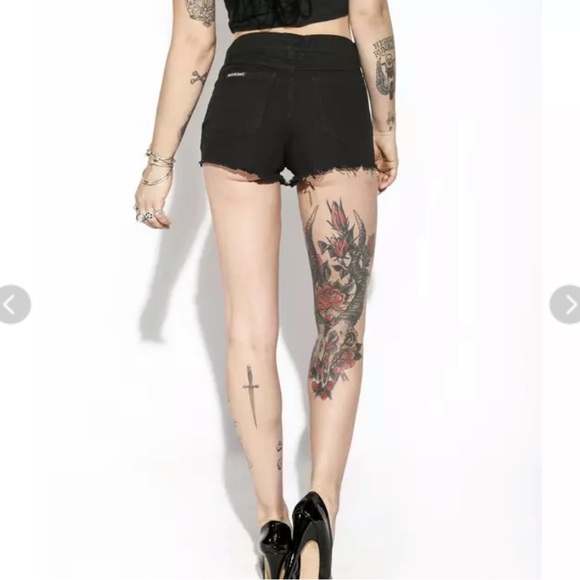 🖤 Black Craft Midnight Denim Shorts 27 - Picture 5 of 13